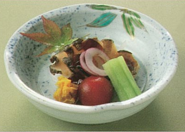 鮑のポンゼラ和え
